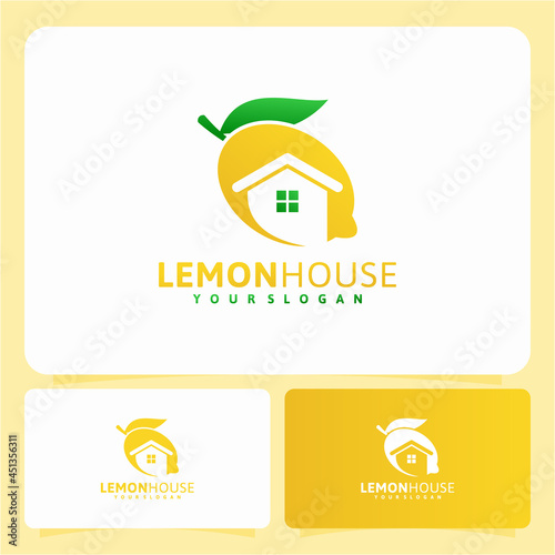 Lemon house ,natural product , logo design inspiration