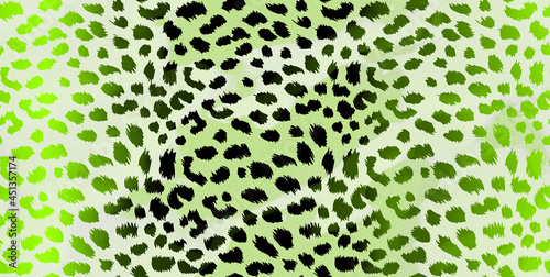 Brush Cheetah Leopard Animal Dots Color Grade Detailed Background Seamless Pattern with Trendy Fashion Colors Compatible for Textile Allover Print And Wrapping Paper