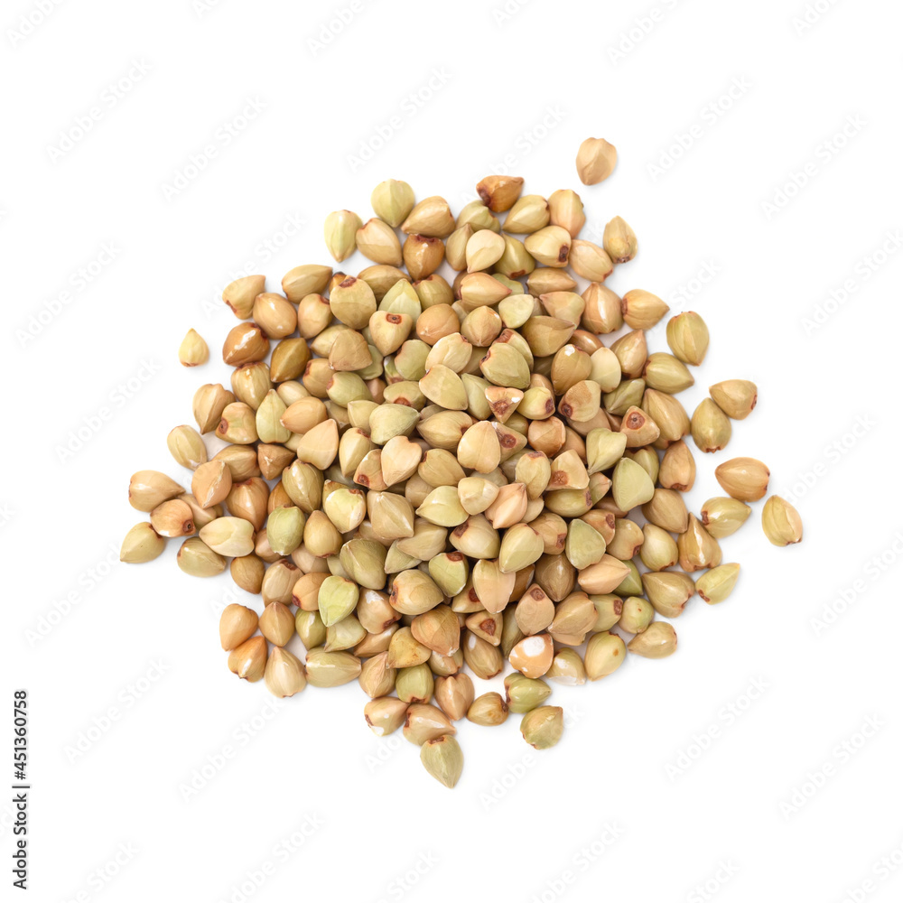 Buckwheat isolated on white background Buckwheat isolated on white background