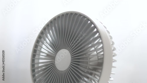 Wallpaper Mural Modern white electric fan on light white background. Torontodigital.ca
