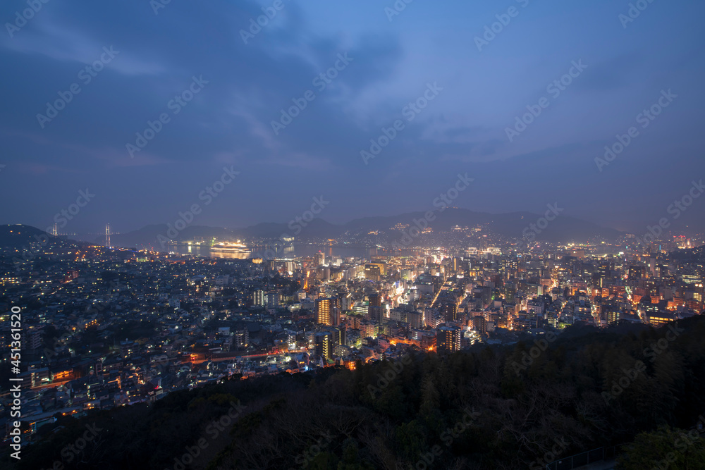 Fototapeta premium 長崎の夜景(新日本三大夜景)