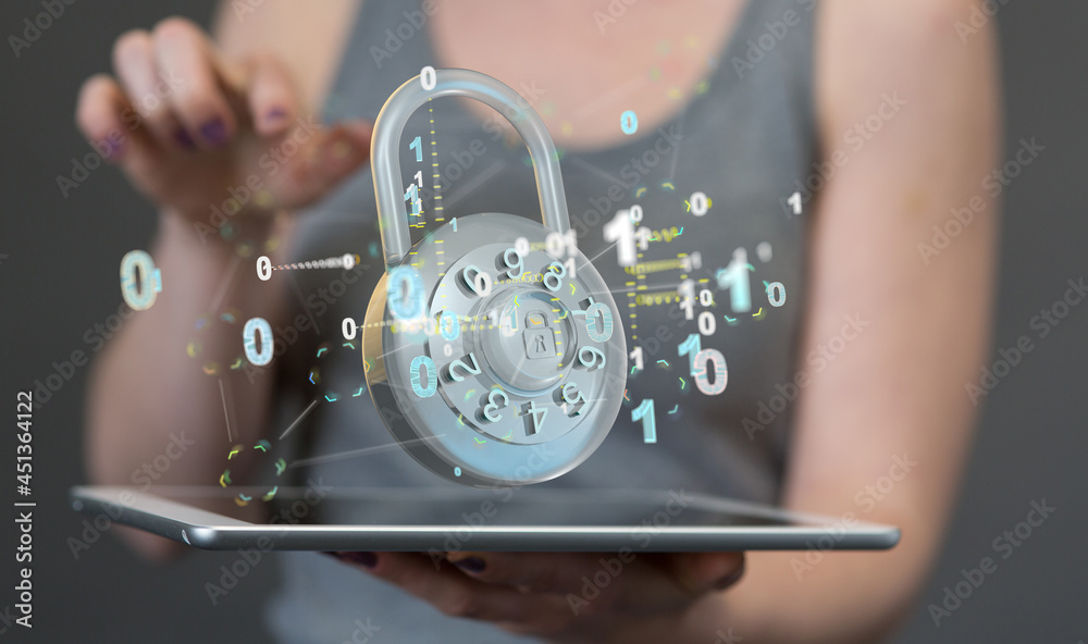 Cybersecurity and information or network protection. Future technology web Cybersecurity and information or network protection. Future technology web