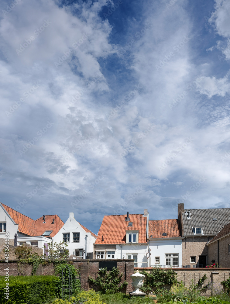 Historische stadsmoestuin Markiezenhof in Bergen op Zoom, Noord-Brabant province, The Netherlands