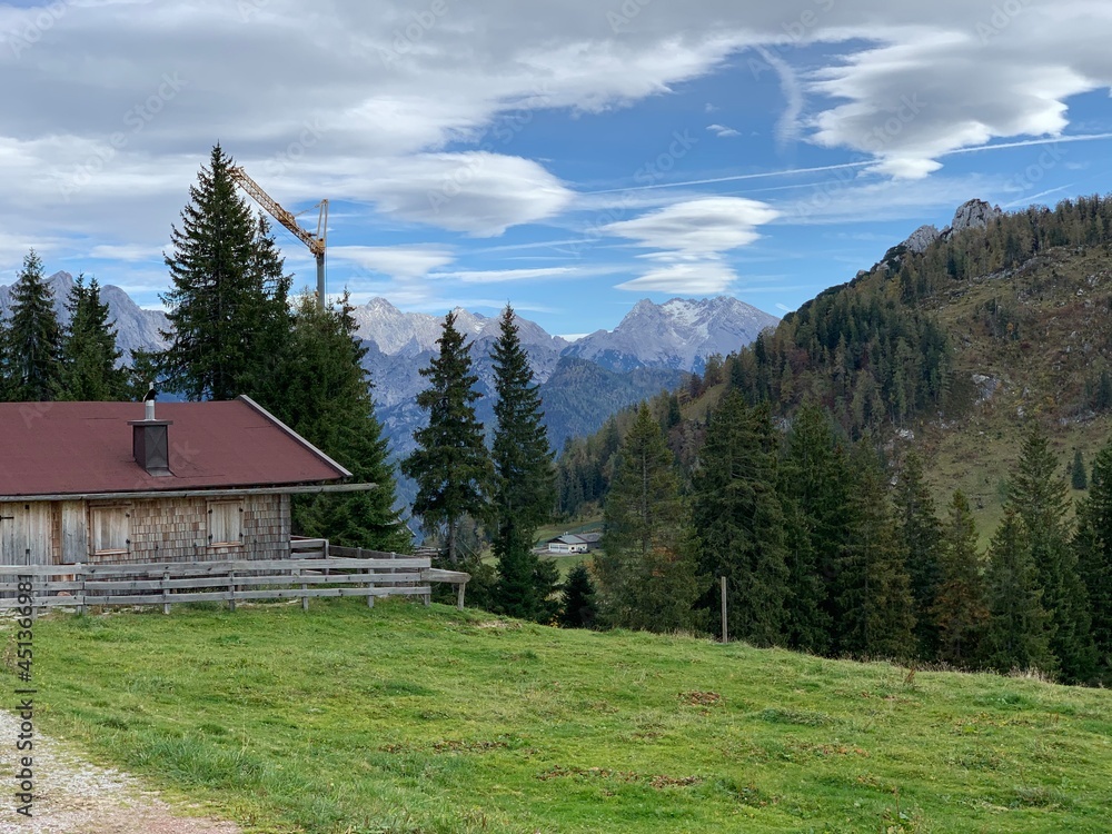 Landschaft in Unken, Österreich 