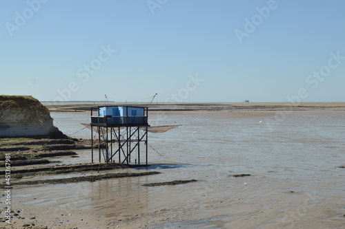 Carrelet, cabane de pêcheur