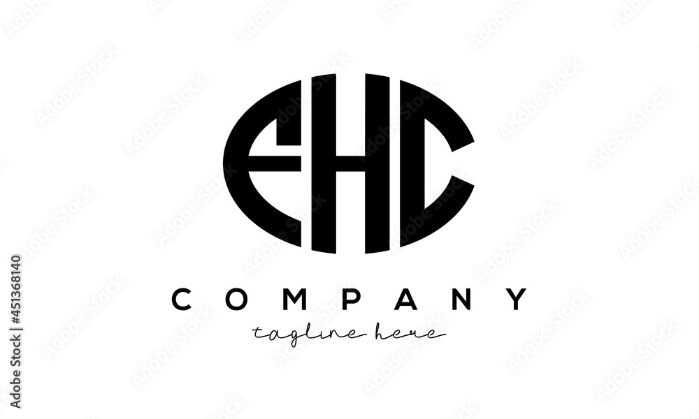 FHC three Letters creative circle logo design