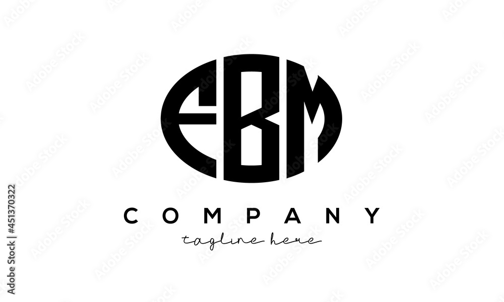 FBM three Letters creative circle logo design