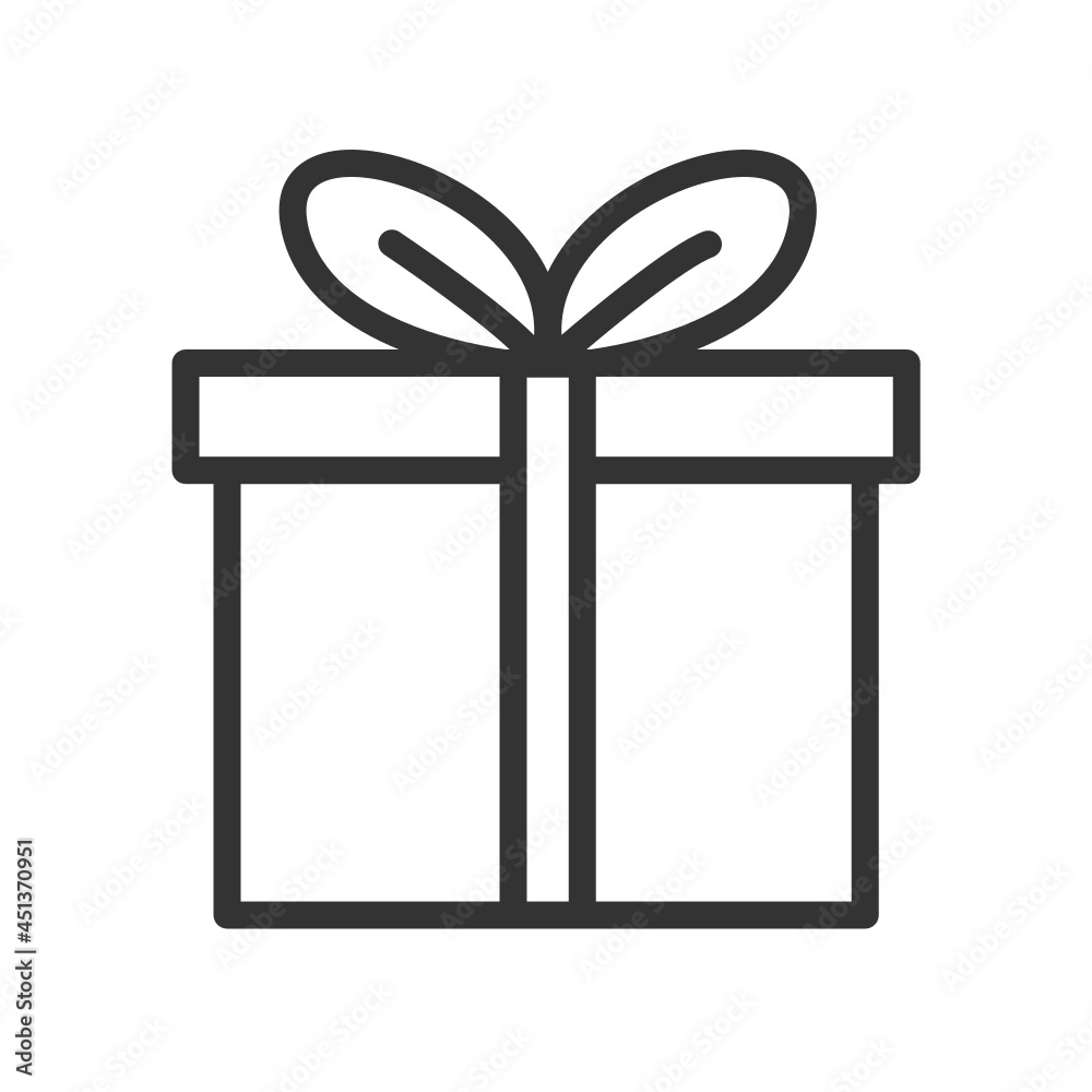 gift line icon vector illustration gift line icon vector illustration