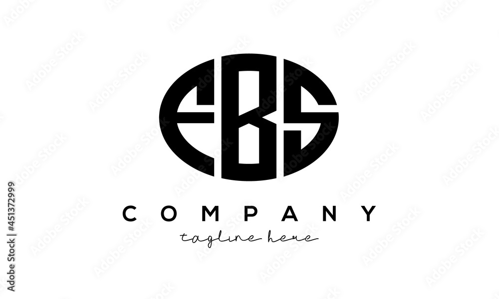 FBS three Letters creative circle logo design FBS three Letters creative circle logo design