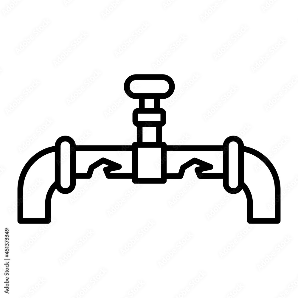 Water Leak Vector Outline Icon Isolated On White Background Water Leak Vector Outline Icon Isolated On White Background