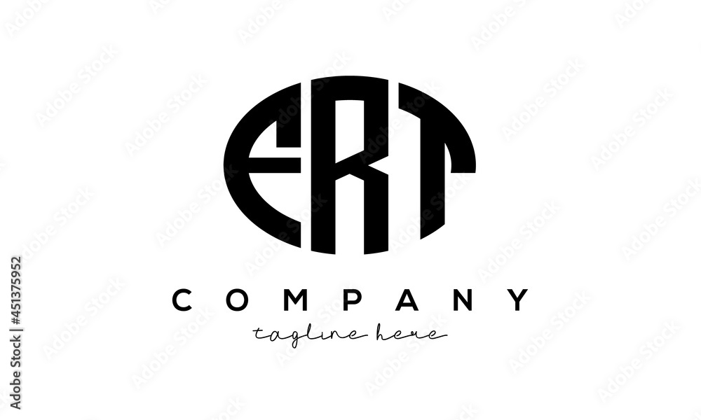 FRT three Letters creative circle logo design