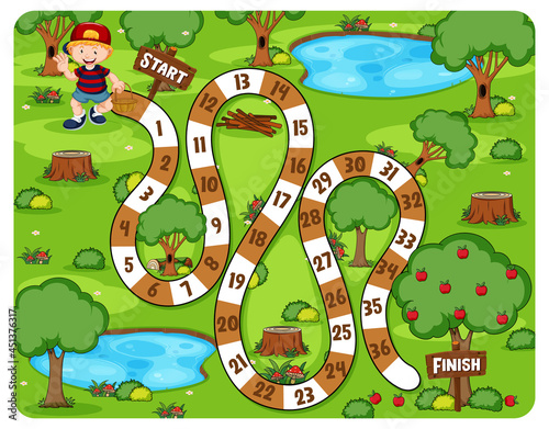 Path board game park theme