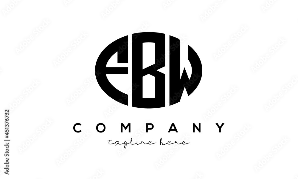 FBW three Letters creative circle logo design FBW three Letters creative circle logo design