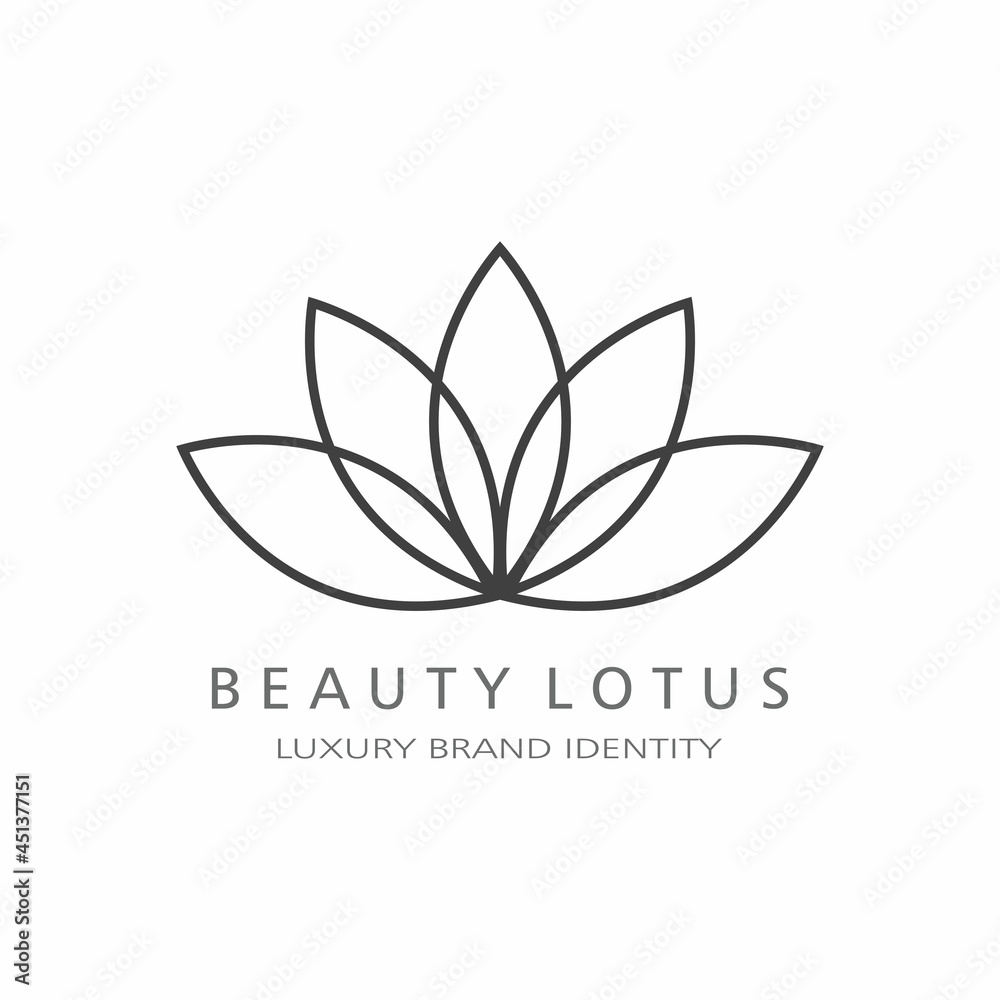 Beauty Vector lotus flowers design logo Template icon Beauty Vector lotus flowers design logo Template icon