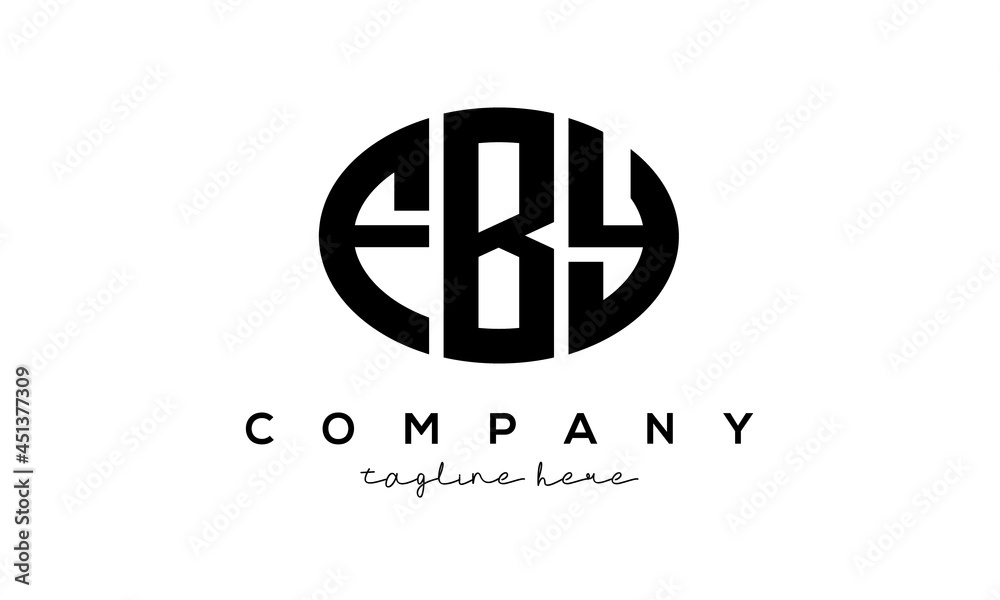 FBY three Letters creative circle logo design