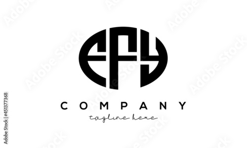 FFY three Letters creative circle logo design
