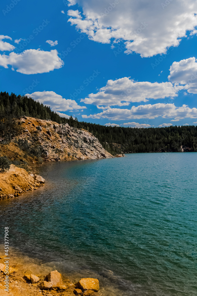 lake and mountains