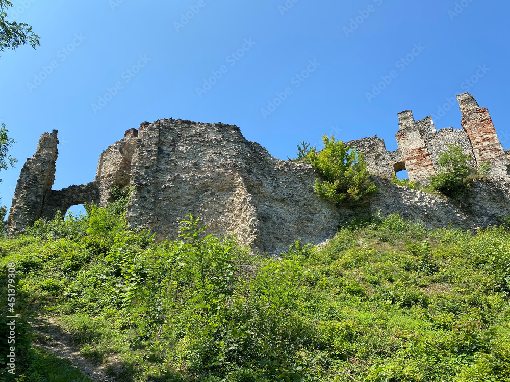 Castle fortress Ruzica grad or Utvrda Ruzica grad ili Tvrdjava Ružica grad, Duzluk - Orahovica, Croatia (Slavonija, Hrvatska)