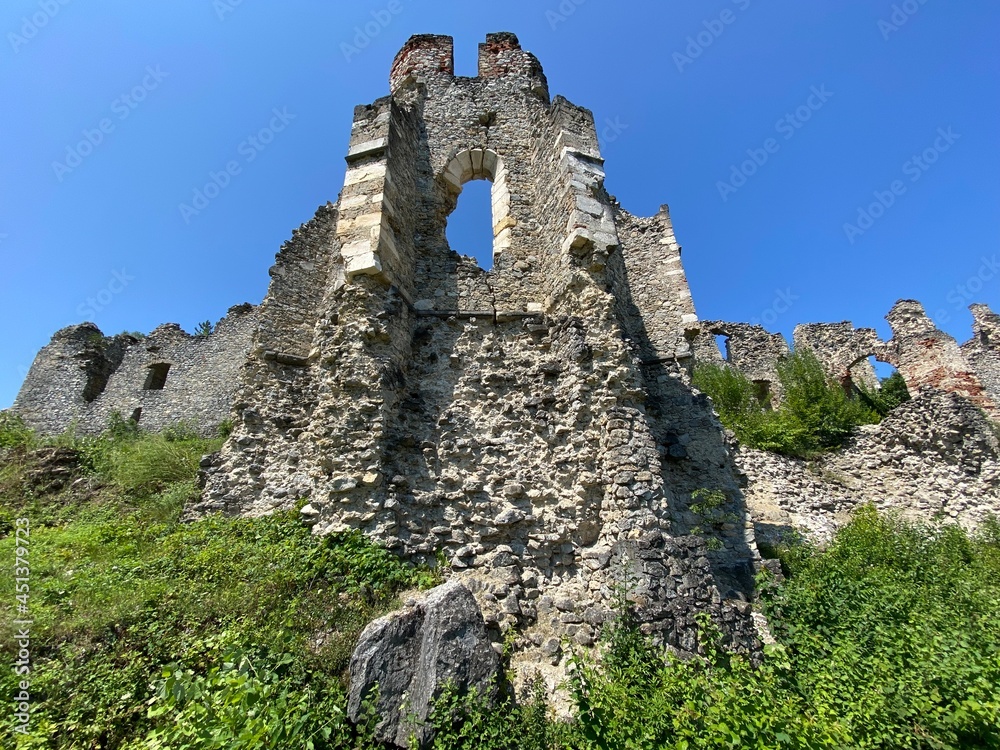 Castle fortress Ruzica grad or Utvrda Ruzica grad ili Tvrdjava Ružica grad, Duzluk - Orahovica, Croatia (Slavonija, Hrvatska)