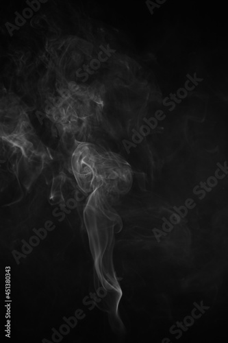 movement of smoke on black background, smoke background, abstract smoke on black background