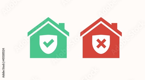 House icon Set. Vector editable flat illustration set