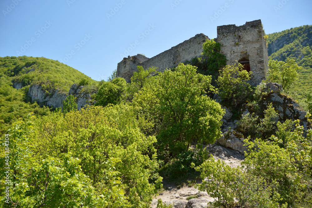 remains of Soko Grad castle in Sokobanja