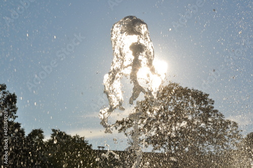 splash in a fountain