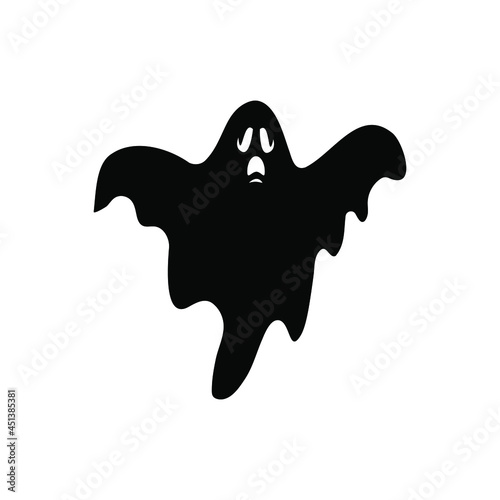 Ghost icon vector set . Halloween illustration sign collection. Horror symbol or logo.