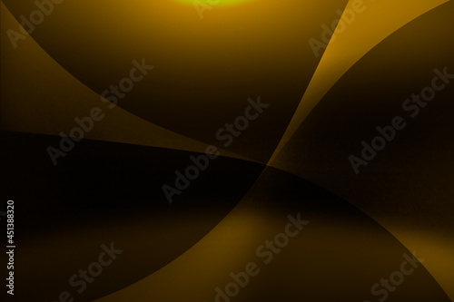 Soft dark brown gold background with curve pattern graphics for illustration.