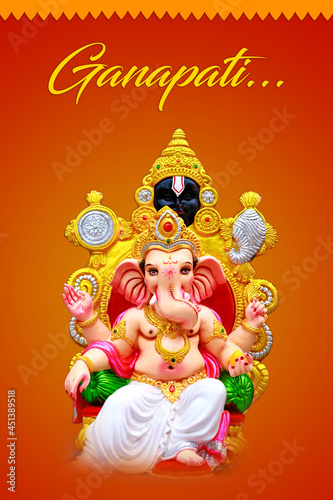 Wallpaper Mural Lord ganesha sclupture, Indian ganesh festival Torontodigital.ca