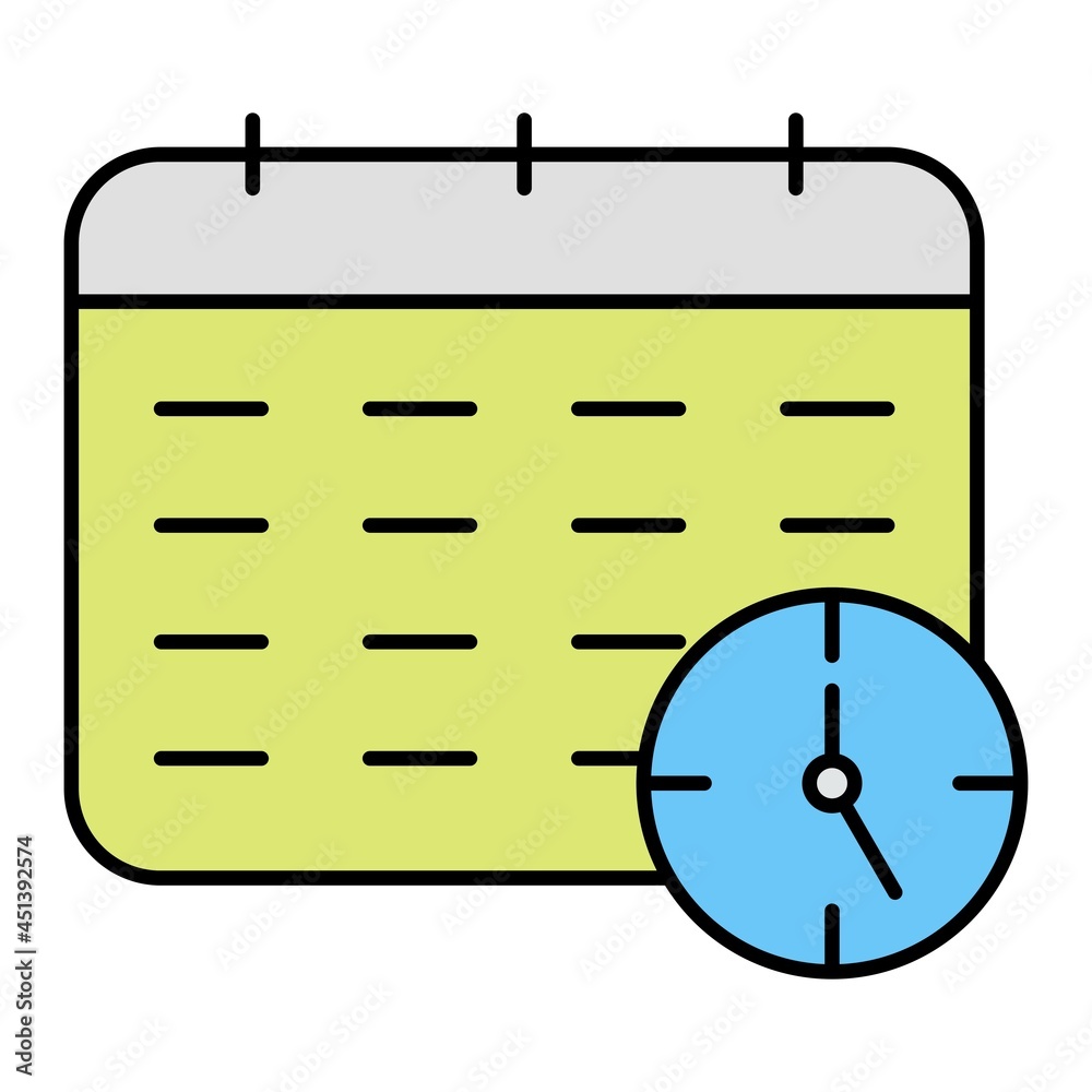 Vector Business Deadline Filled Outline Icon Design Vector Business Deadline Filled Outline Icon Design