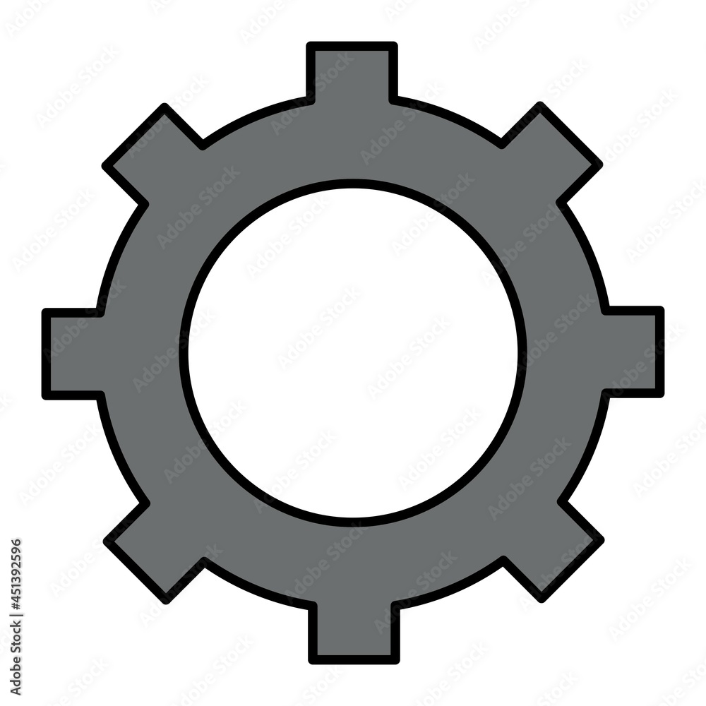 Vector Business cog Filled Outline Icon Design Vector Business cog Filled Outline Icon Design