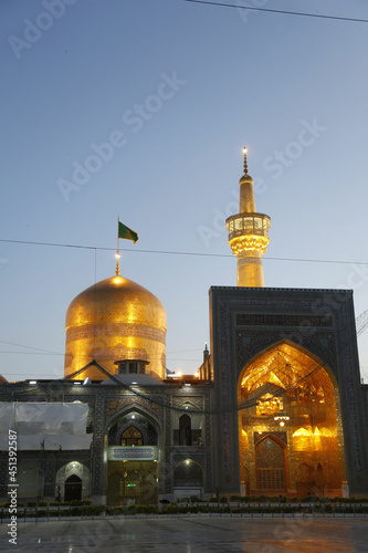 The shrine of Imam Ali bin Musa Al-Rida in Mashhad, Iran photo