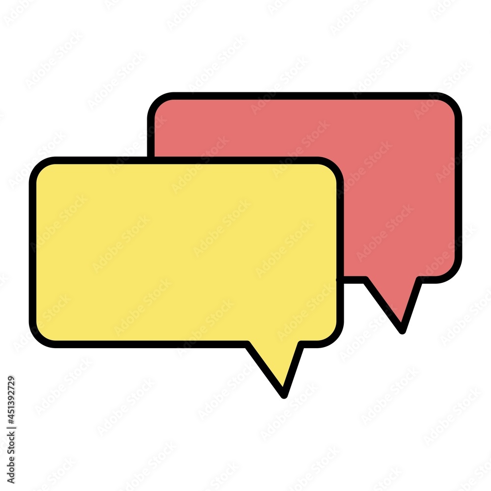 Vector Conversation Filled Outline Icon Design Vector Conversation Filled Outline Icon Design