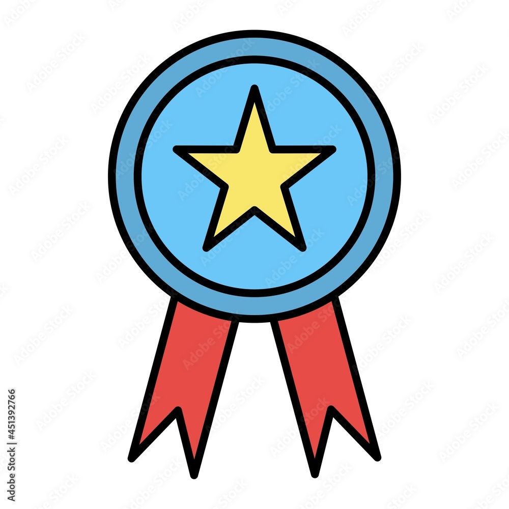 Vector Badge Filled Outline Icon Design Vector Badge Filled Outline Icon Design