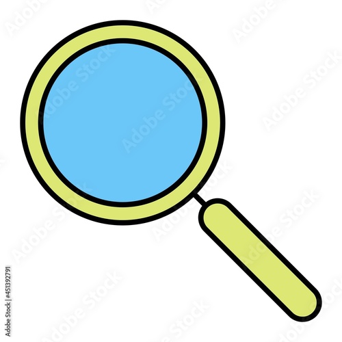 Vector Search Filled Outline Icon Design