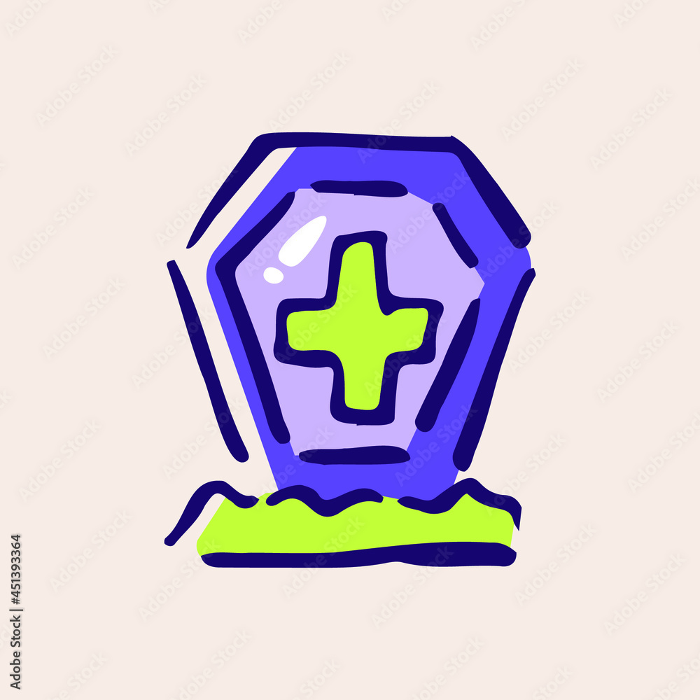 Halloween Tombstone element. Vector Halloween Illustration. Halloween Tombstone element. Vector Halloween Illustration.
