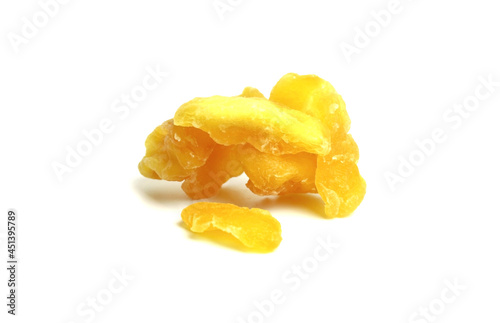 dried fruits, pears, on a white background,isolated