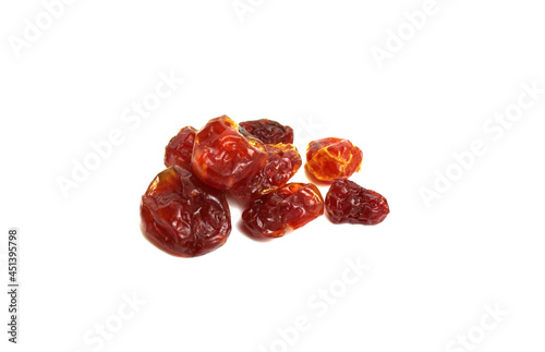 dried fruits,dogwood, on a white background,isolated,