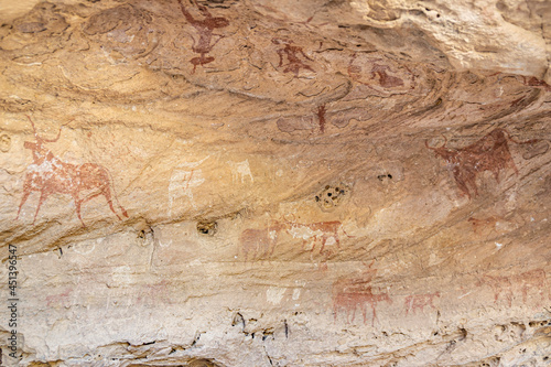 Prehistoric rock paintings, Chad, Africa