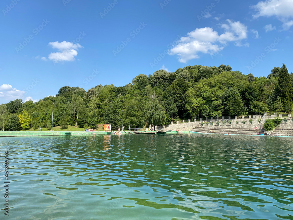 Excursion site and bathing area Orahovacko jezero - Slavonia, Croatia (Izletište i kupalište Orahovačko jezero - Slavonija, Hrvatska)