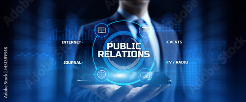 Tela PR Public relations concept