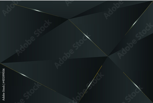  Black background volumetric triangles