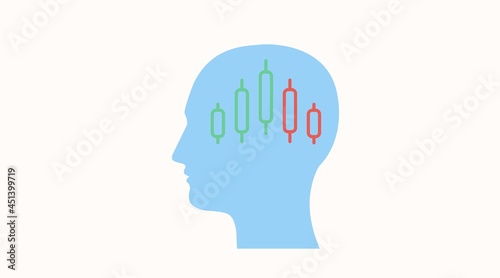 Wallpaper Mural Trading Head Icon. Vector isolated flat editable illustration Torontodigital.ca