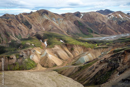 Volcanic mountains of Landmannalaugar in Fjallabak Nature Reserve. Iceland