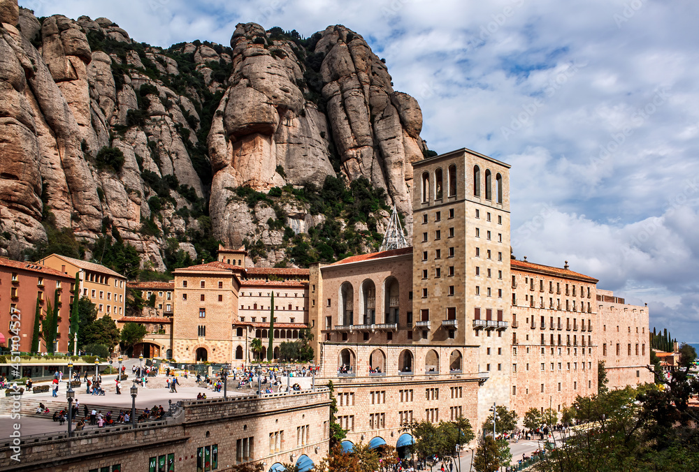 Santa Maria de Montserrat is an abbey of the Order of Saint Benedict located on the mountain of Montserrat in Monistrol de Montserrat, Catalonia, Spain.