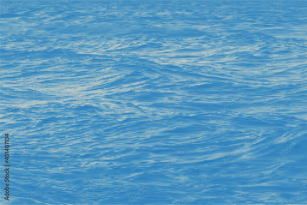 Surface of the sea. Sunny play of light in water waves. vector illustration.	