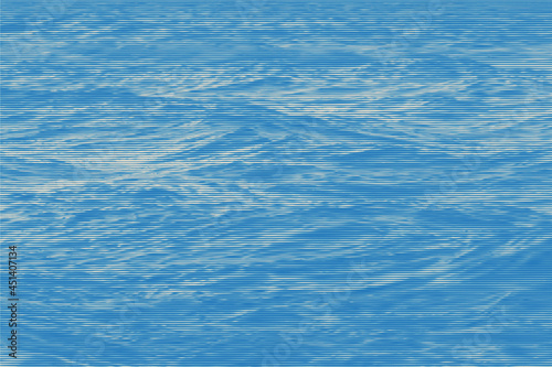 Surface of the sea. Sunny play of light in water waves. vector illustration.	