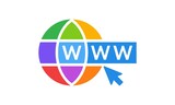 Web Icon flat isolated. Website pictogram. Internet symbol web site design, logo, app, Vector illustration