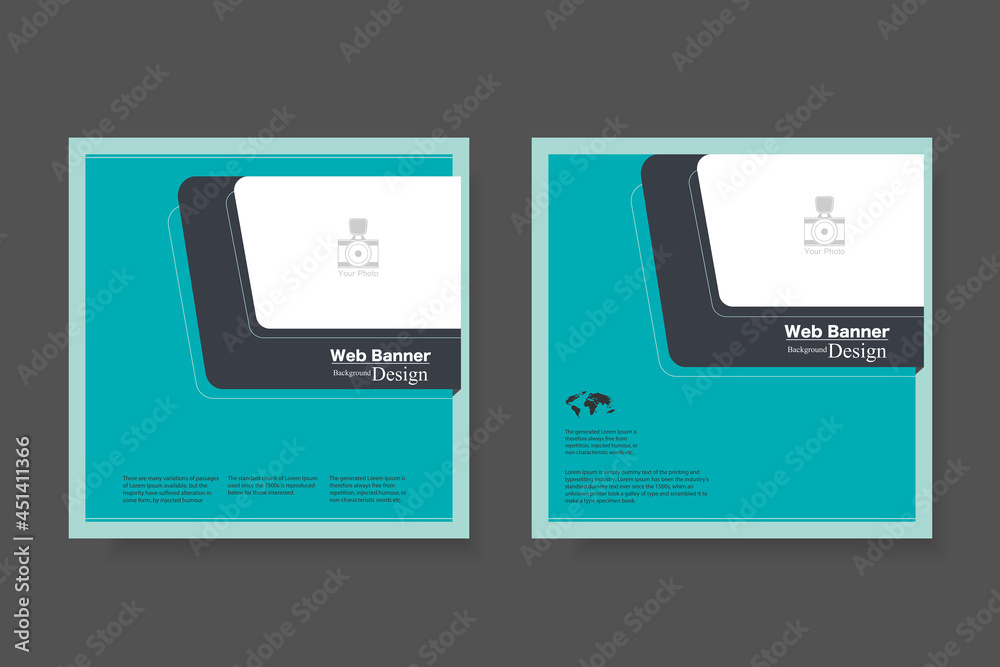Business Editable Square Banner Template